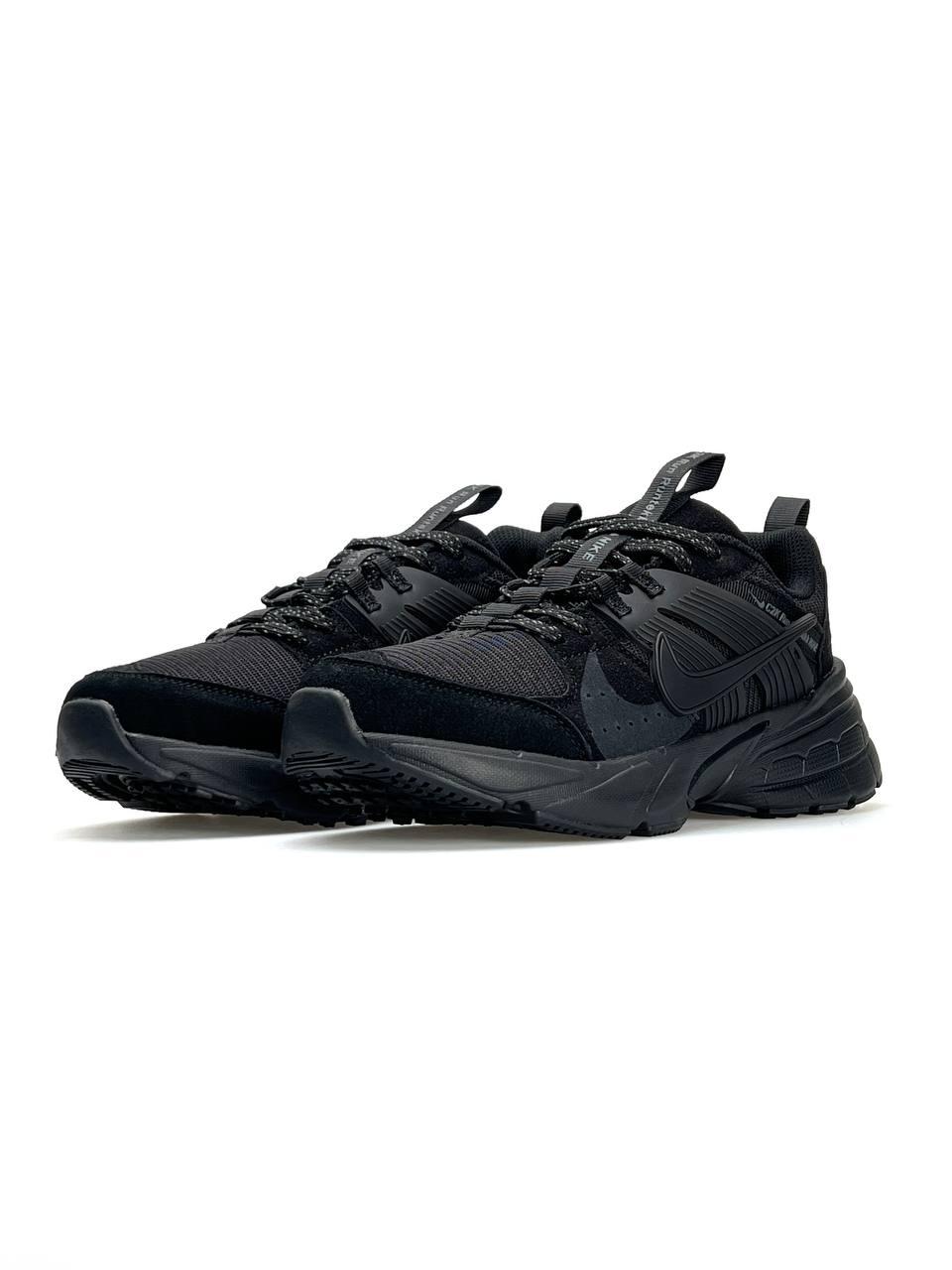 Чоловічі кросівки замша текстиль Nike C2K Run Runtekk Black, кеди чоловічі Найк чорні. Чоловіче взуття