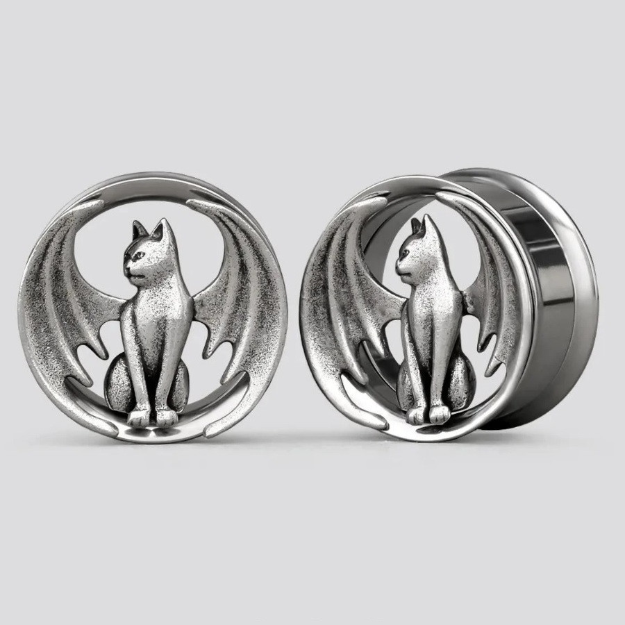 Тунелі сталеві Кішка з крилами (пара)