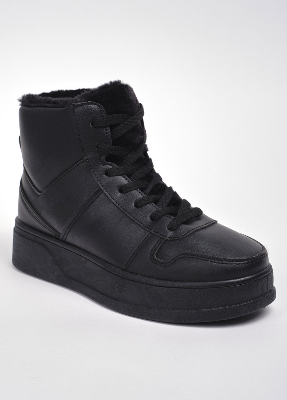 Кеди зимові високі 341946 Fashion 38 (24 см) Чорний
