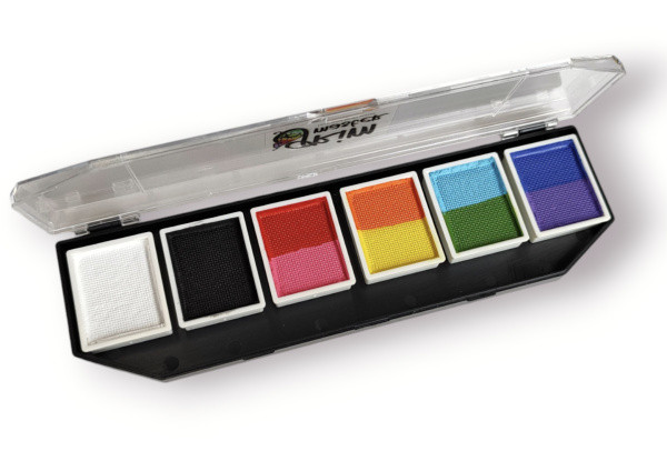 Палітра фарб для аквагриму GrimMaster Palm Springs 12 x 10 g