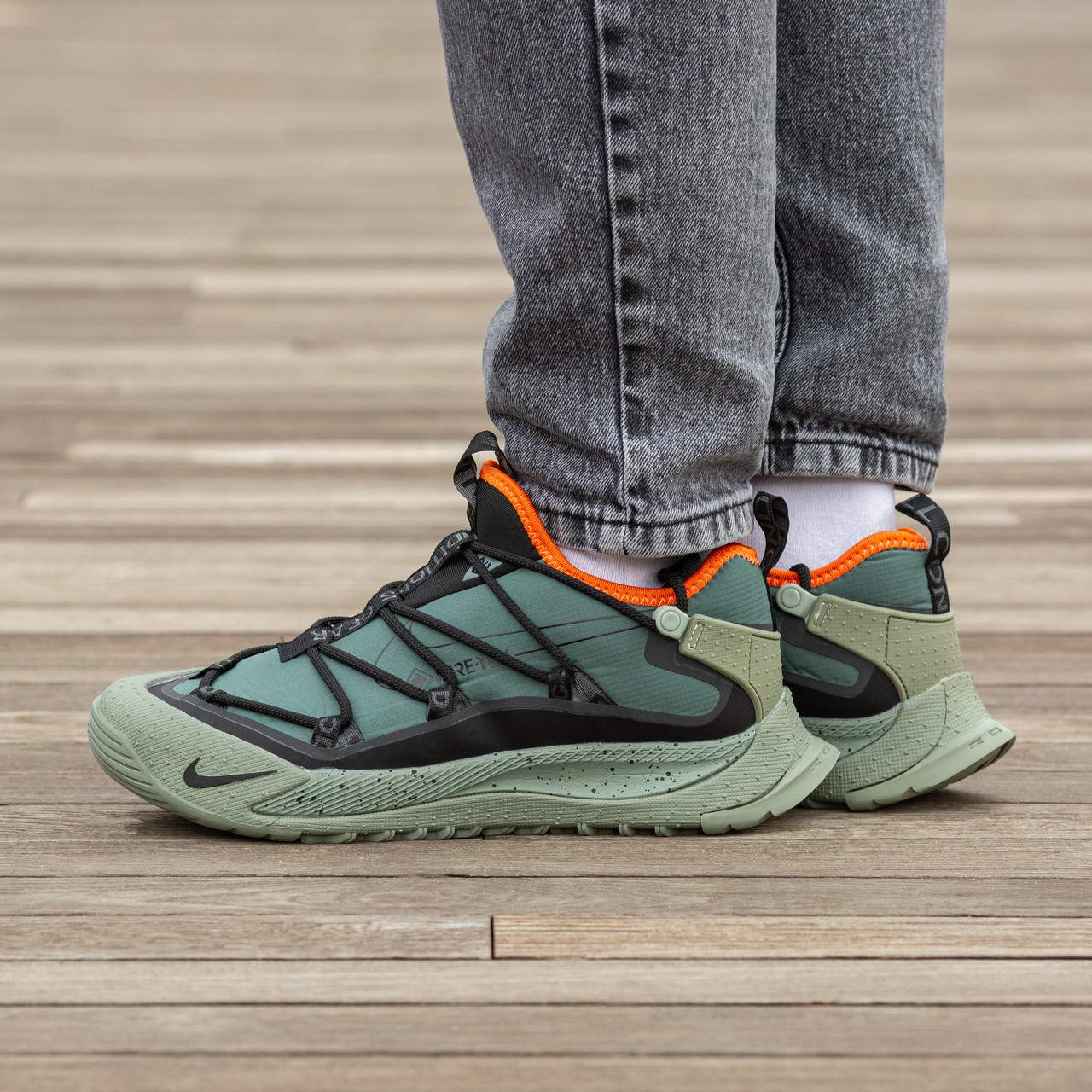 Зимові Чоловічі Кросівки Nike ACG Terra Antarktik Gore-Tex Low / Найк АСГ Терра Антарктик Гор Текс Низькі Хакі