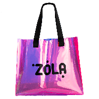 Сумка шопер ZOLA, 40*34 см, рожева голографічна