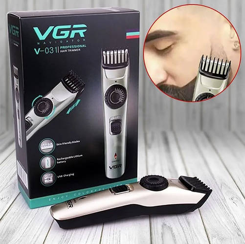 Беспроводная машинка для стрижки волос VGR V-031 / Беспроводной триммер ...