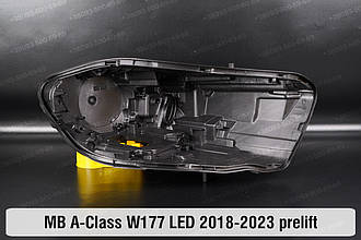 Корпус фари Mercedes-Benz A-Class W177 LED (2018-2023) дорест правий