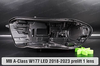Корпус фари Mercedes-Benz A-Class W177 LED 1 лінза (2018-2023) дорест лівий