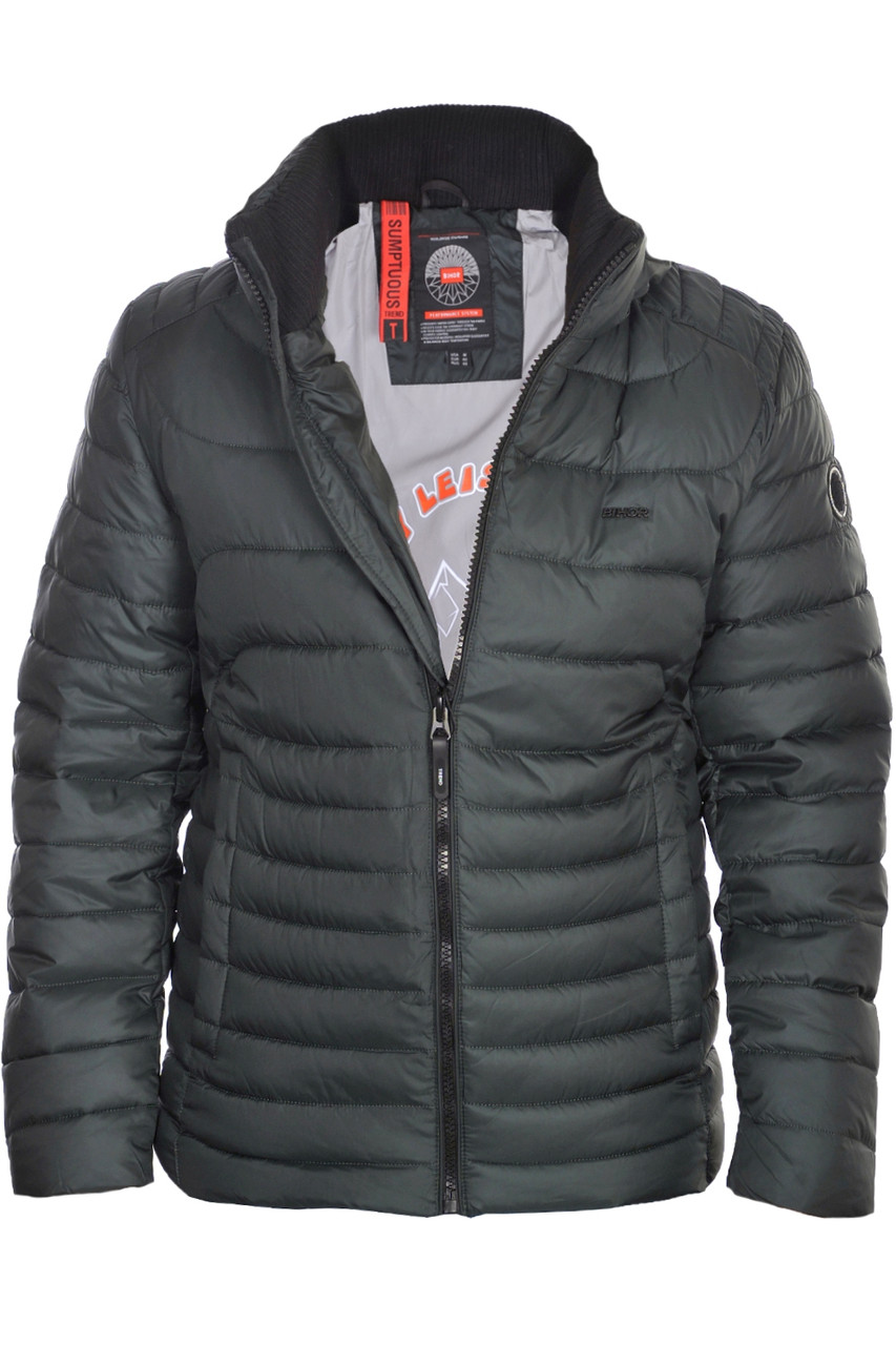 Куртка єврозима чоловіча Bihor 24-B-207 темно-зелена 48