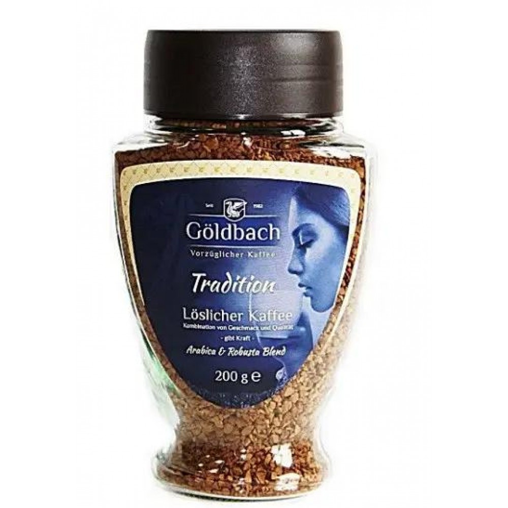Кава розчинна "Goldbach" Tradition, 200 Г скло, фото 1