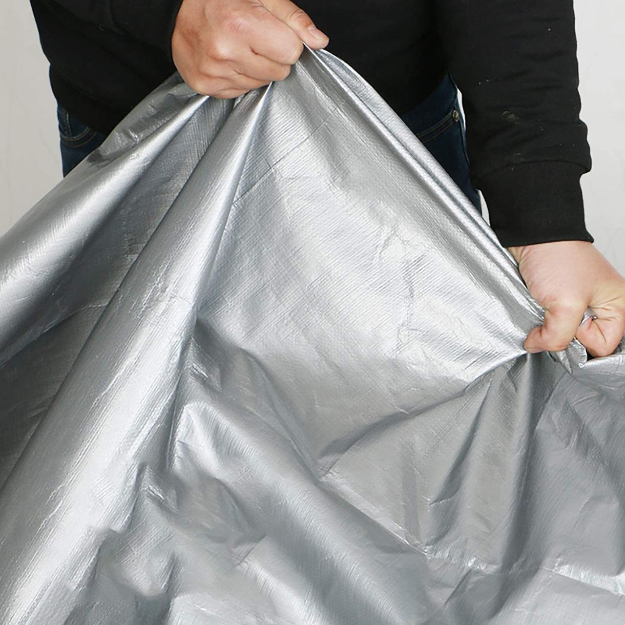 Тент 4х5 з кільцями, 160г/м²; ТМ "Plandeka" (Польща) Super mochna. Колір: сірий, +/- 5%., фото 1