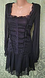 Плаття жіноче шифонове, ошатне міні М/44 р, фото 5