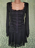 Плаття жіноче шифонове, ошатне міні М/44 р, фото 3