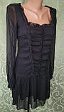 Плаття жіноче шифонове, ошатне міні М/44 р, фото 7