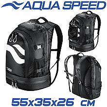 Рюкзак для плавання спортивний рюкзак для тренувань спортивної форми Aqua Speed Maxpack Bagpack 42L чорний