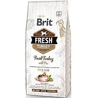 Корм сухий Brit Fresh Turkey Pea Adult Fit and Slim для дорослих собак з зайвою вагою з індичкою та горохом 12 кг