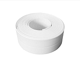 Стрічка бордюрна для ванної 38 мм x 3,2 м Білий, фото 2