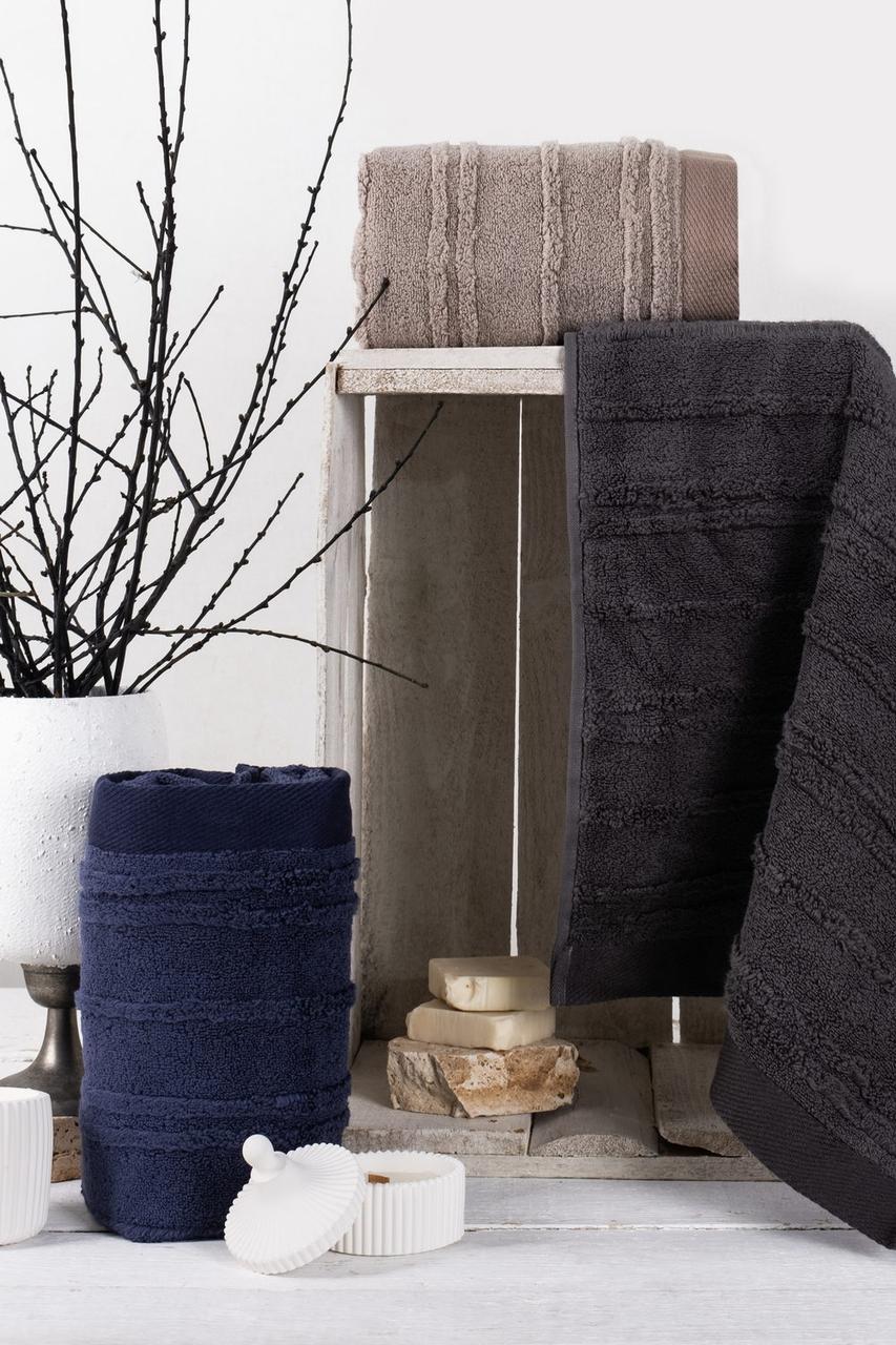 Набір рушників 50х90 см Pupilla Cevher v2, лицеві 3 шт., фото 1