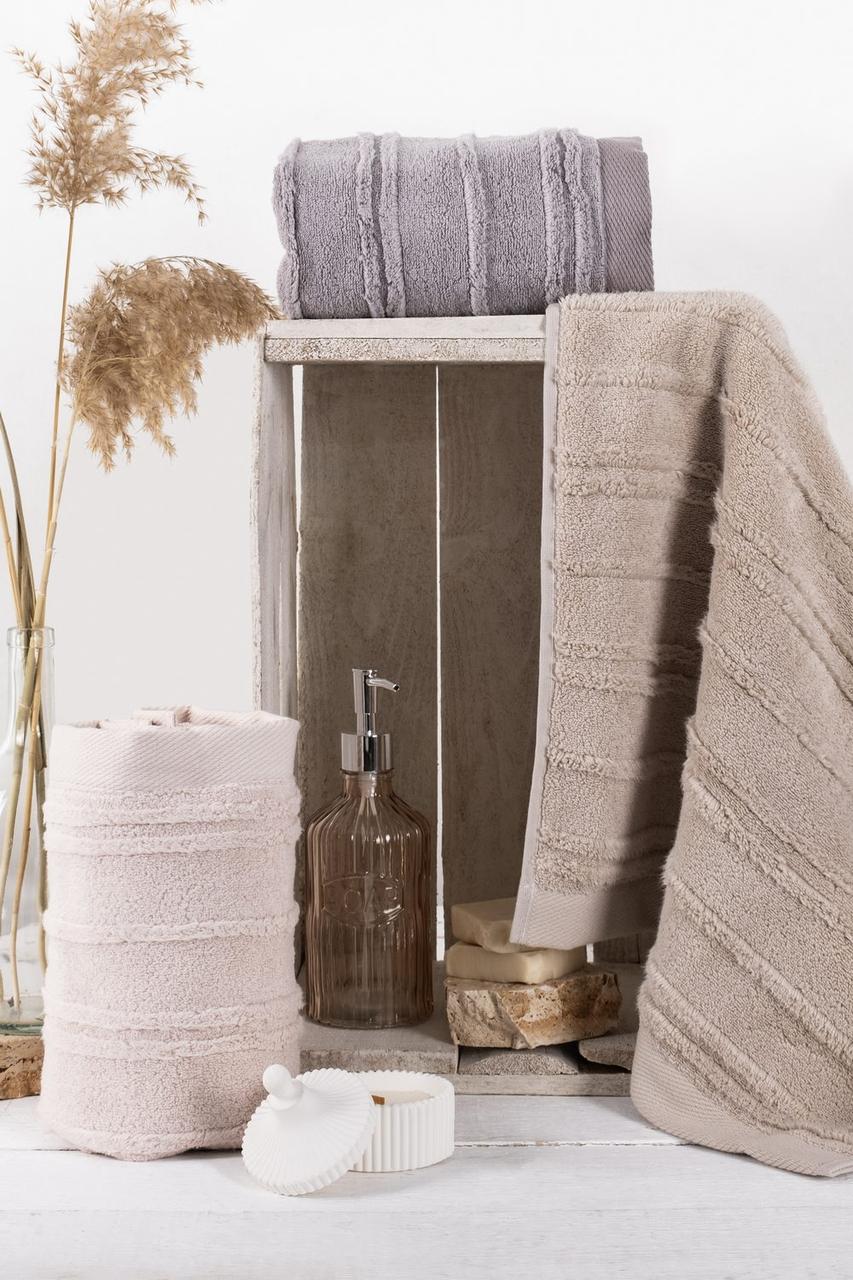 Набір рушників 50х90 см Pupilla Cevher v1, лицеві 3 шт., фото 1