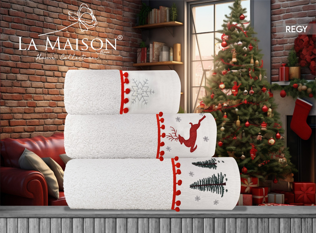 Подарунковий набір рушників La Maison, 3 шт. Regy, фото 1