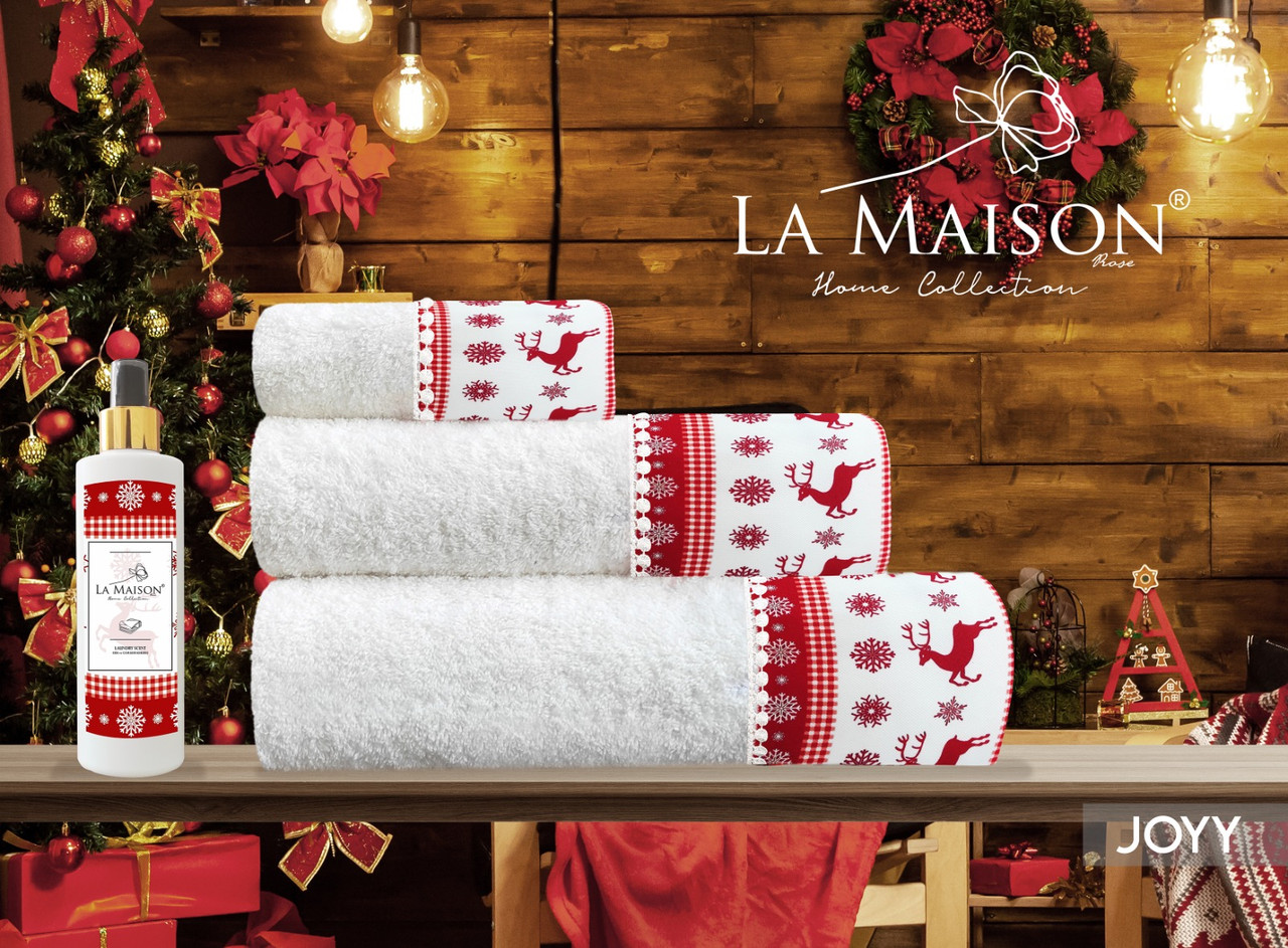 Подарунковий набір рушників La Maison, 3 шт. з ароматом Joyy, фото 1