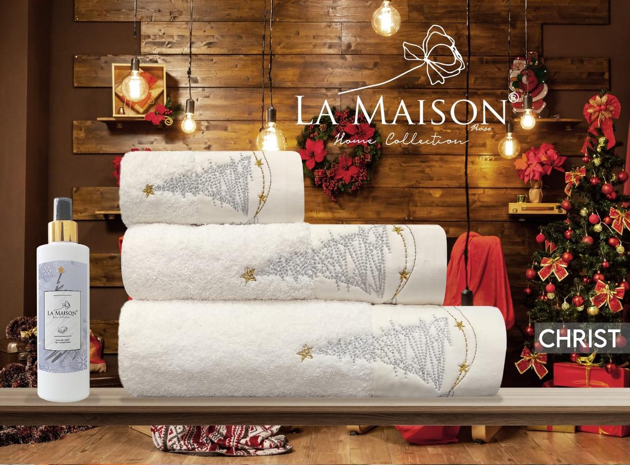 Подарунковий набір рушників La Maison, 3 шт. з ароматом Christ, фото 1