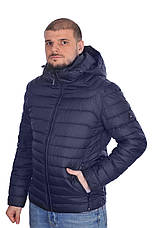Куртка єврозима чоловіча Black Vinyl 24-C23-1315CQ темно-синя, фото 4