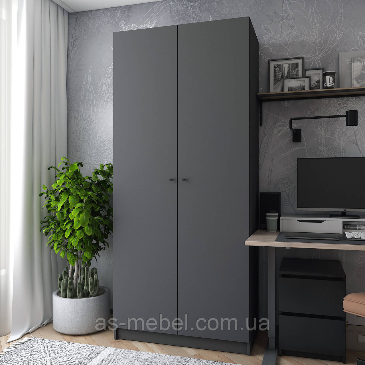 Шафа Promo 2d Графіт, фото 1