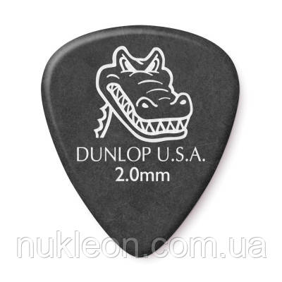 Популярний! Медіатор Jim Dunlop Gator Grip Pick 2.0mm 12 шт. (417P2.0) - Краща якість тільки на Nukleon.com.ua