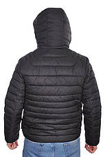 Куртка єврозима чоловіча Black Vinyl 24-C24-2317 чорна, фото 5