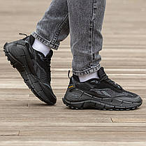 Зимові Чоловічі Кросівки Reebok Zig Kinetica 2.5 Edge Suede / Рибок Зіг Кінетика 2.5 Едж Суейд Чорні з Сірим, фото 6