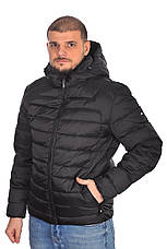 Куртка єврозима чоловіча Black Vinyl 24-C24-2525CQ чорна, фото 4