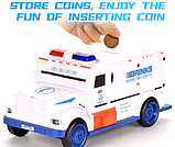Сейф скарбничка Поліцейська машина Hummer світло звук, фото 5