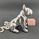 Скарбничка Бульдог малюк срібло, фото 2