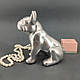 Скарбничка Бульдог малюк срібло, фото 4