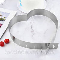 Форма для випікання Серце регульований розмір 12-26 см