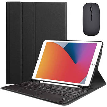 Чохол-клавіатура Smart Cover + Мишка для Apple iPad Mini 1 / 2 / 3 / 4 / 5 Ukr+Ru+En Black