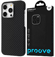 Ультратонкий карбоновий чохол Proove Slim Carbon with MagSafe для iPhone 16 Pro