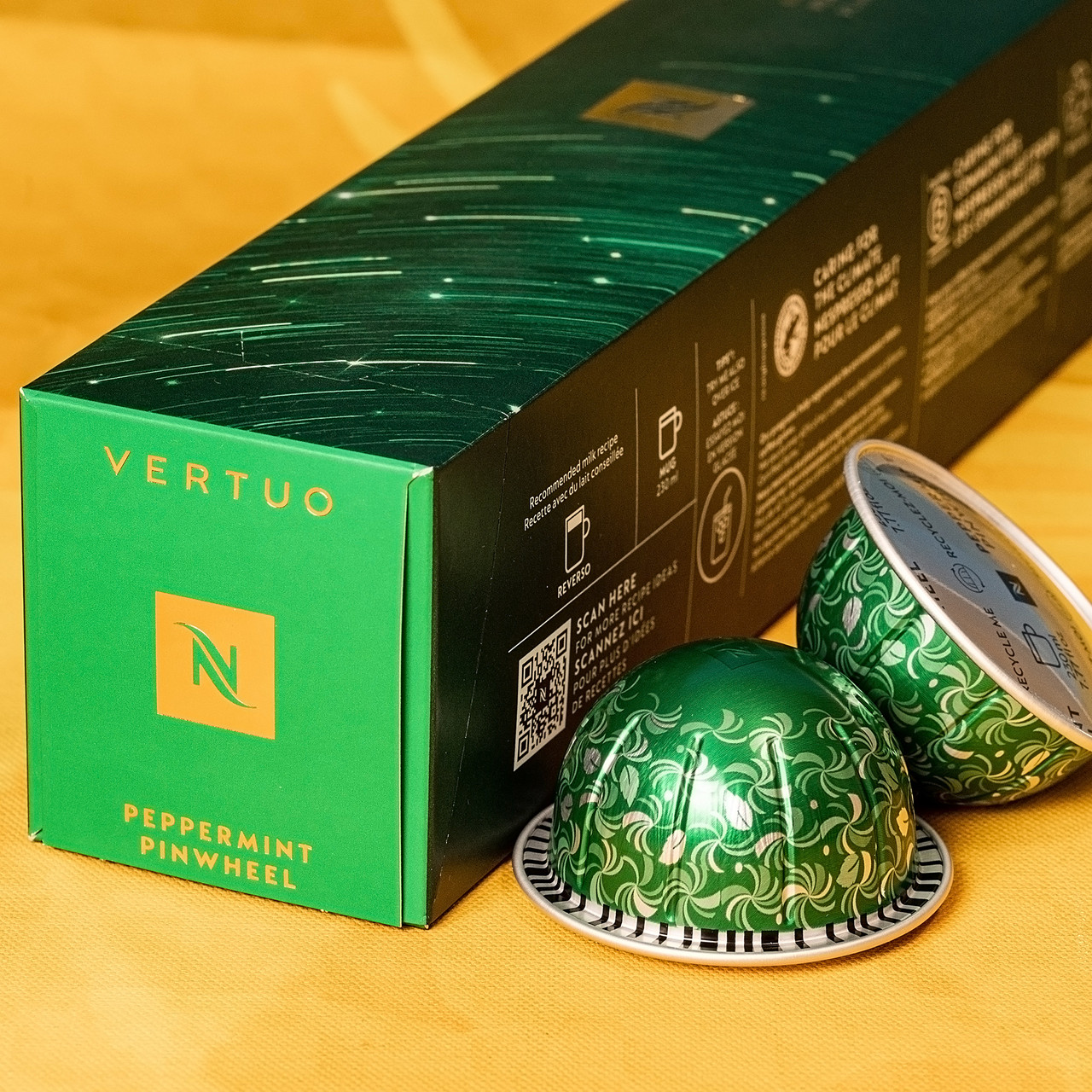 Кава в капсулах Vertuo Peppermint Pinwheel (м’ятна нотка), Швейцарія (10 шт.) 230ml, фото 1