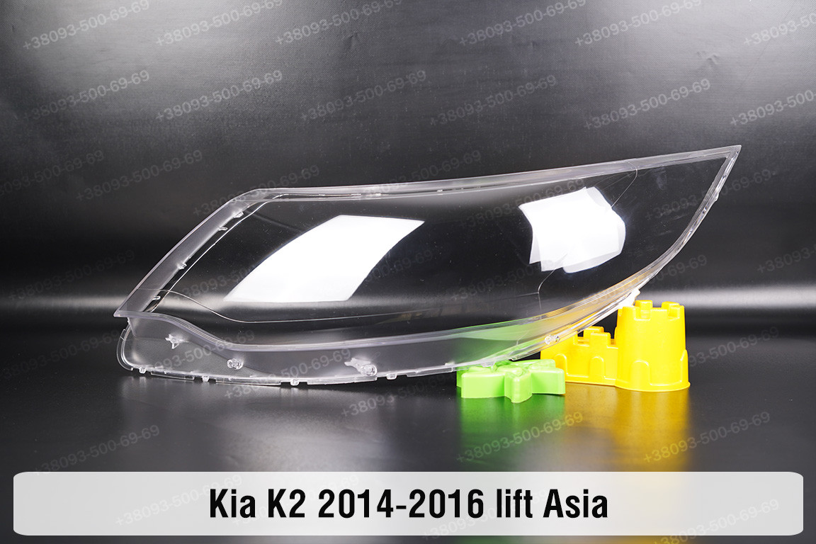 Скло фари Kia K2 Asia (2014-2016) рест ліве, фото 1