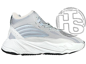 Жіночі кросівки Адідас Adidas Yeezy Boost 700 V2 Winter Grey (міх) ALL18998