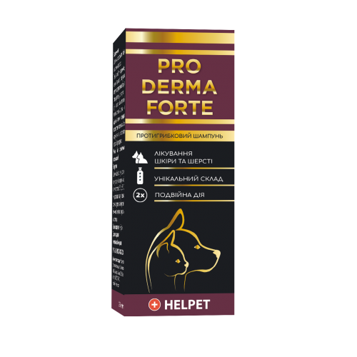 Шампунь PRO DERMA FORTE протигрибковий для котів і собак 200 мл, фото 1