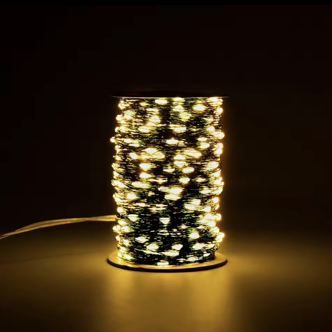 Гірлянда Роса 100 метрів 1000 led | Зелений кабель від USB + пульт 8 режимів