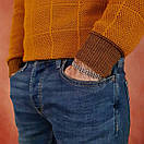 Широкий срібний браслет чоловічий бісмарк подвійний. Браслет на руку срібло 925. Ширина 9 мм. Довжина 24 см, фото 2