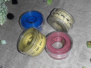 Сантиметри плоскі в баночках 12 шт. в коробці мікс