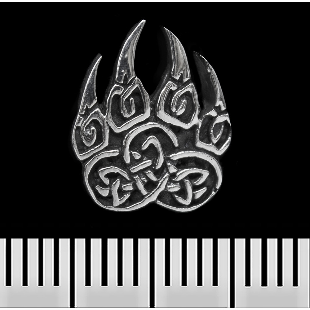 (st-005) Сережка-гвоздик Печатка Велеса (срібло, 925 проба) (st-005), фото 1