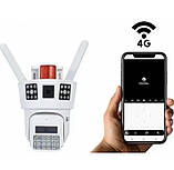 Камера відеоспостереження 39 9482 4G SD на 2 лінзи, біла, фото 3