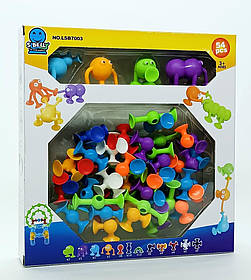 Конструктор Star toys «Stikeez» на присосках, 54 деталі lsb7003