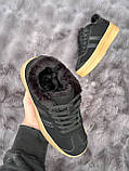 Зимові кросівки жіночі чорні на потовщеній бежевій підошві 36 39 41, фото 6