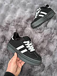 Зимові кросівки жіночі чорні на потовщеній підошві 36 41, фото 7
