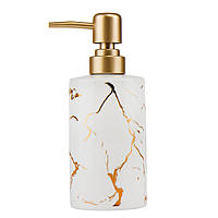 Диспенсер для мила "Мармур", білий 7х17,5 см