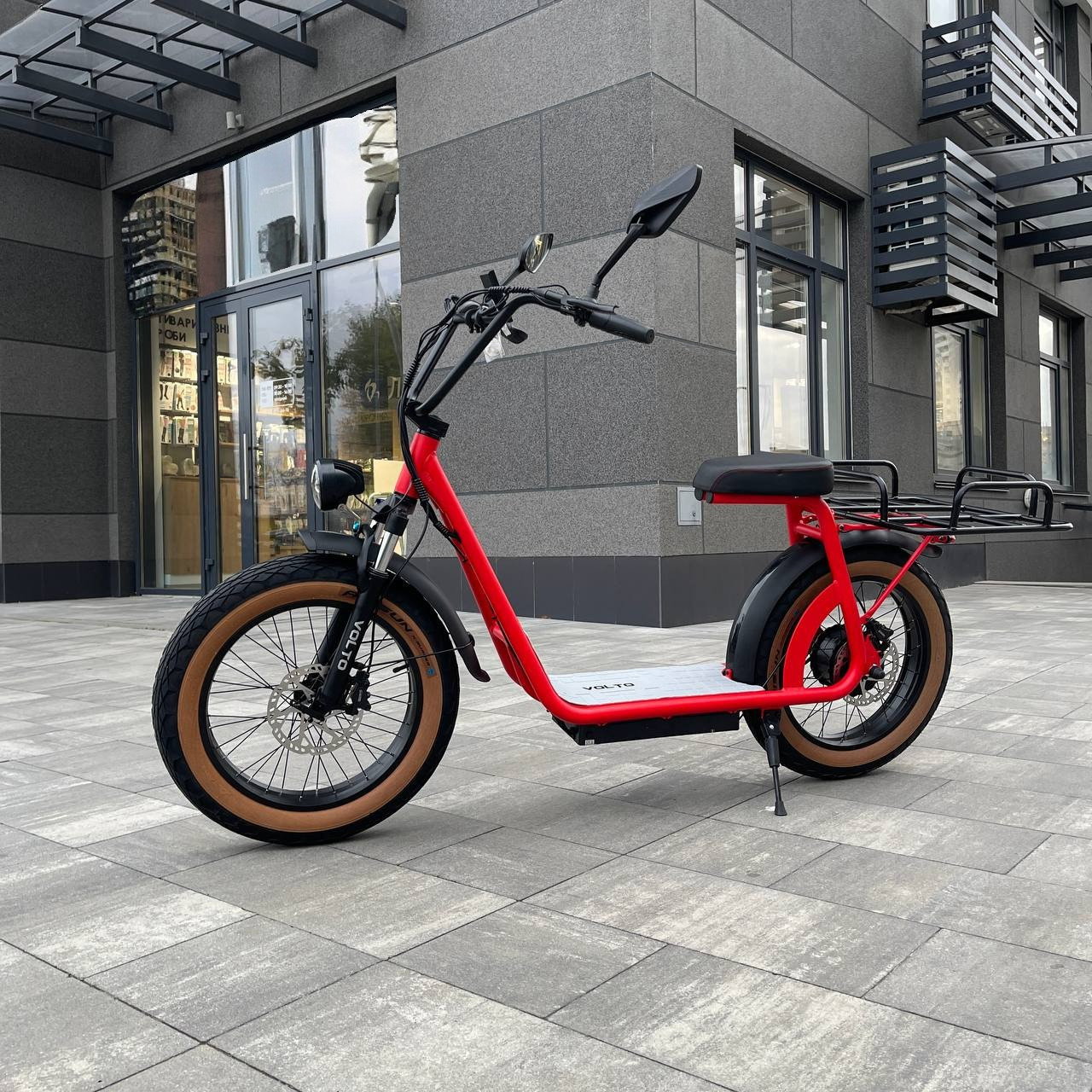 Електросамокат VOLTO Cruise 20" 1000W 19Ah NFC Червоний з багажником