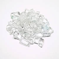 Наповнювач для смоли Finding Крихти битого скла 5 мм - 10 мм для декоративних робіт Прозорий 50 грам